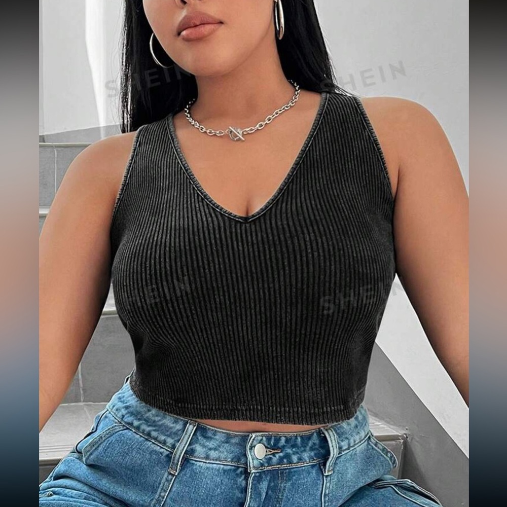 Cropped tank top - SHEIN